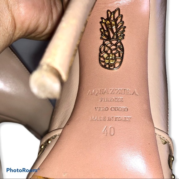 AQUAZZURA 'D'ORSAY' STUDDED PUMPS - Picture 7 of 10
